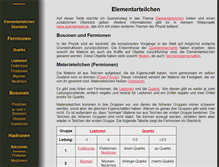 Tablet Screenshot of elementarteilchen.info